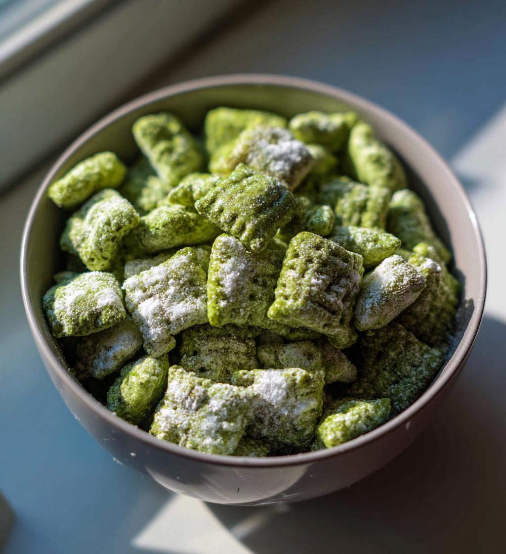 Healthy Matcha Green Tea Muddy Buddies