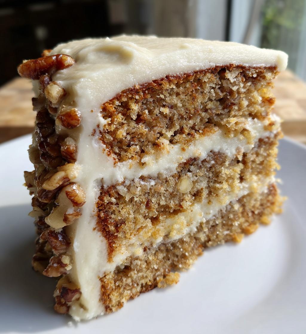 Heavenly Banana Walnut Cream Cake - detail 1