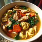 Homemade CrockPot Chicken Tortellini