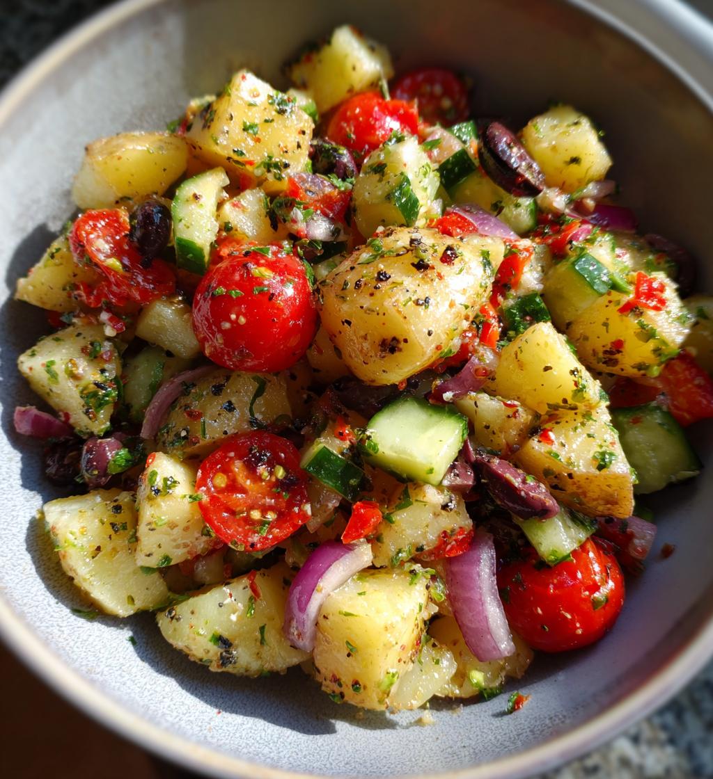 Homemade Greek Potato Salad - detail 1