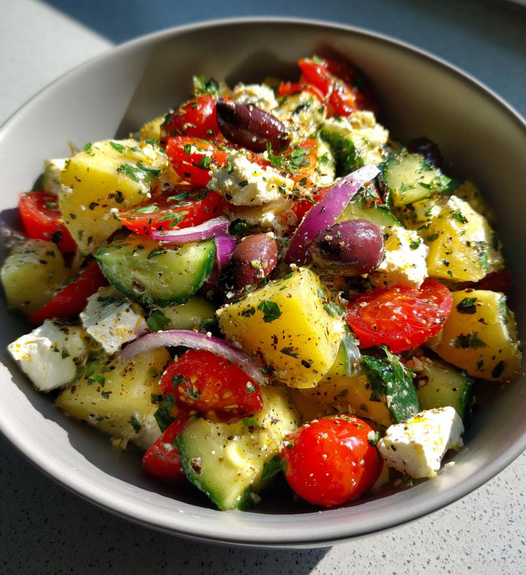 Homemade Greek Potato Salad