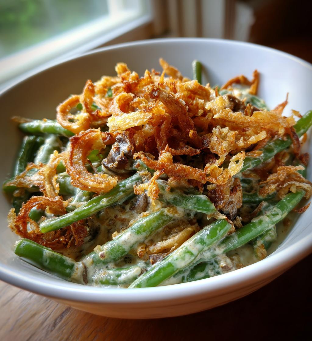 Homemade Green Bean Casserole - detail 1