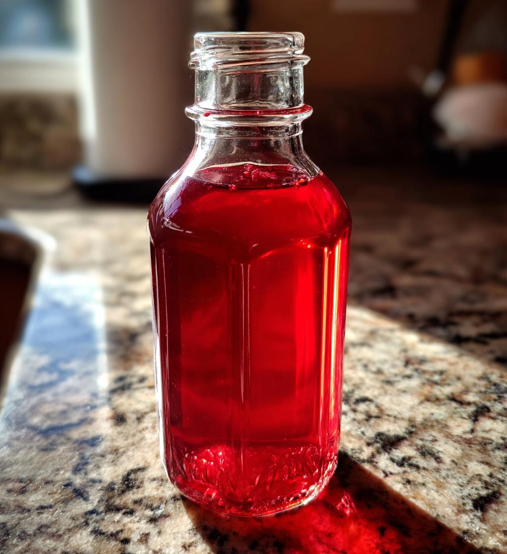 Homemade Rosehip Syrup - detail 1