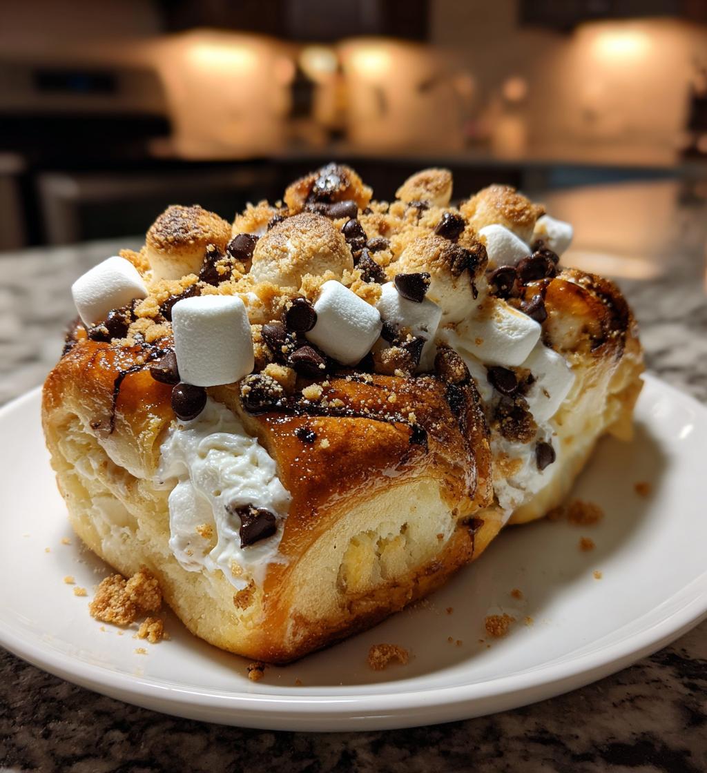 Homemade S'mores Rolls - detail 1