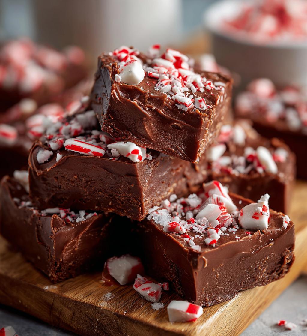 Hot Chocolate Peppermint Fudge - detail 1
