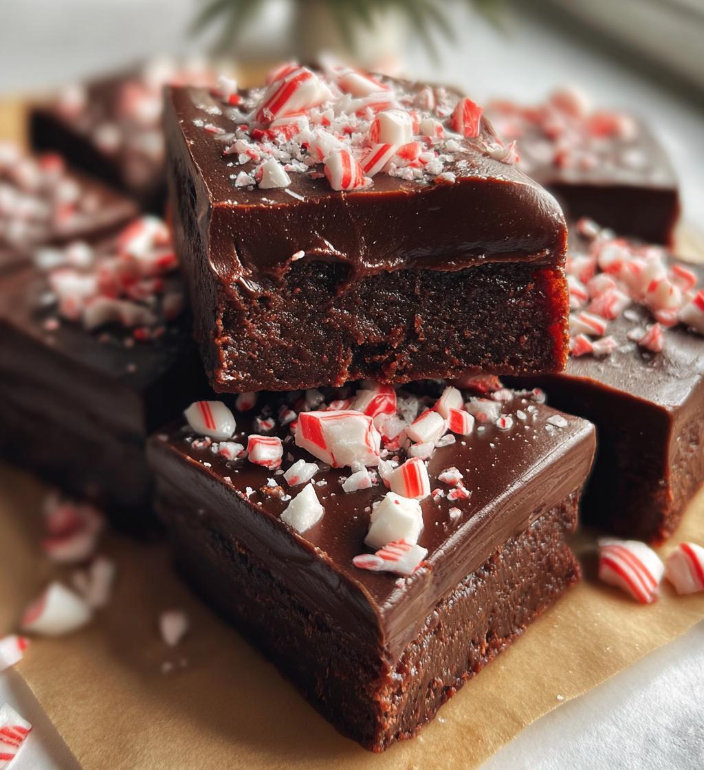 Hot Chocolate Peppermint Fudge