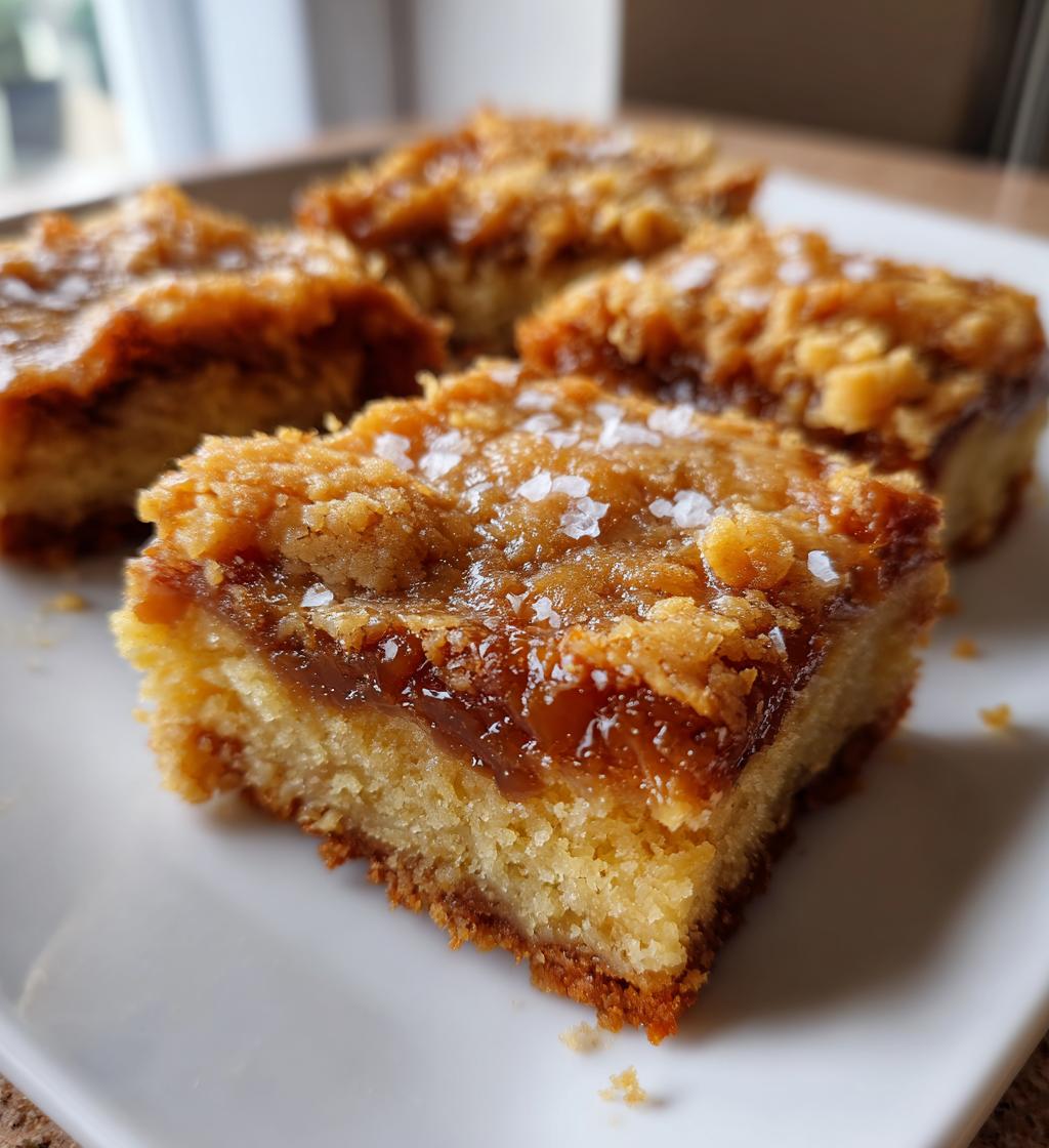 Irresistible Salted Caramel Butter Bars