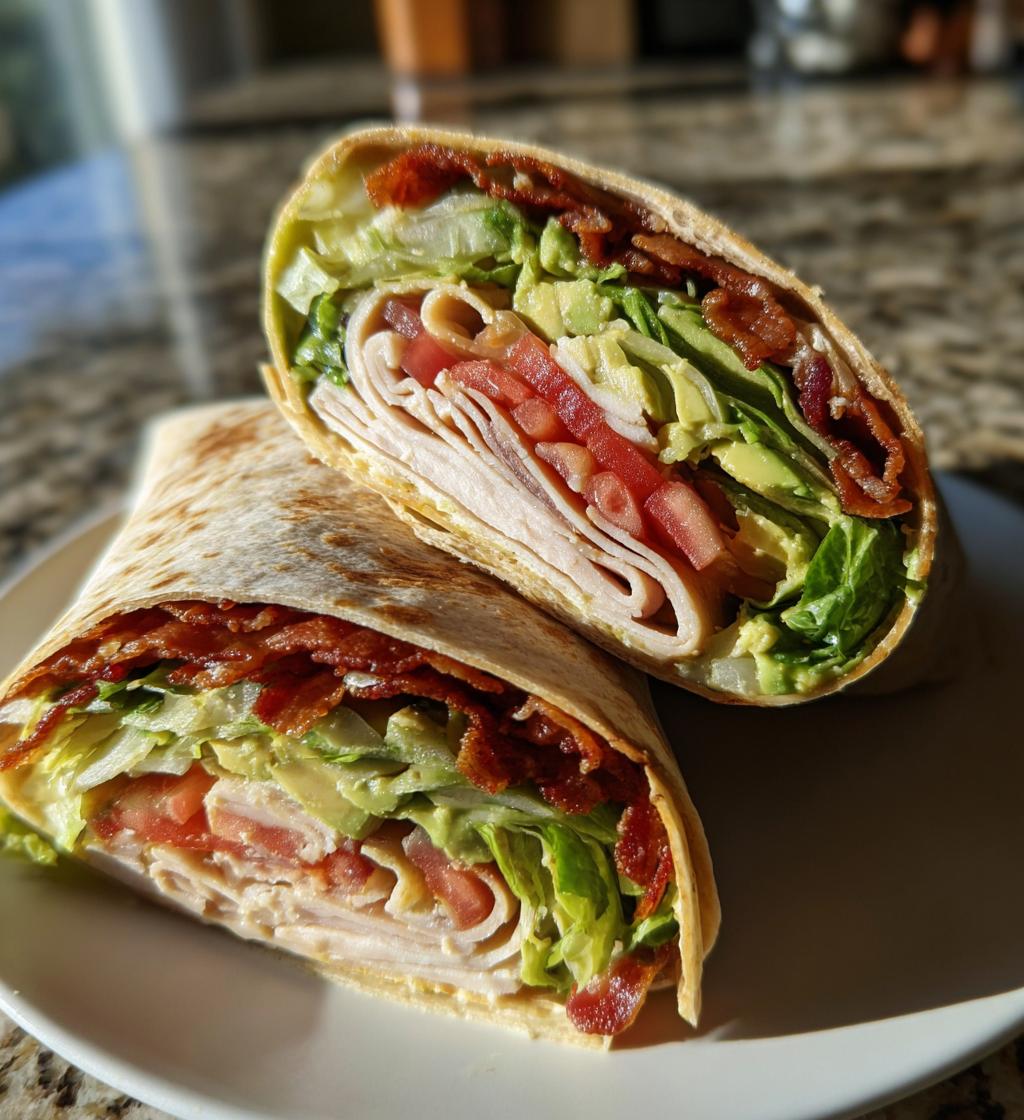 Irresistible Turkey Avocado Club Wraps - detail 1