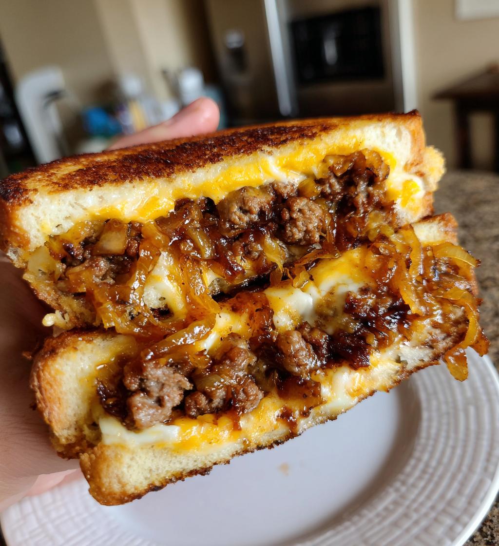 Italian Sausage Caramelized Onion Grilled Cheese - detail 1