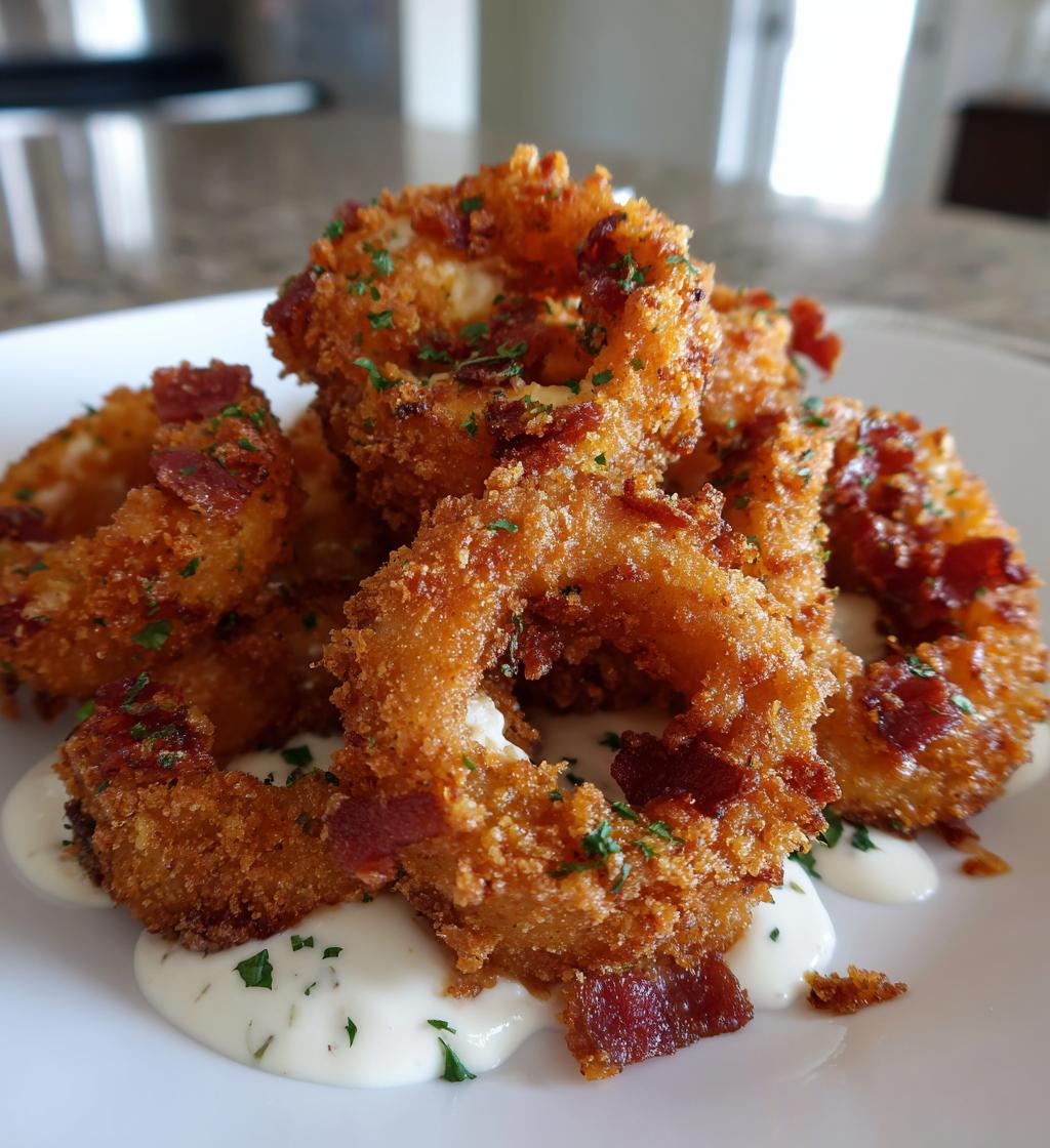 Jalapeño Popper Stuffed Onion Rings - detail 1
