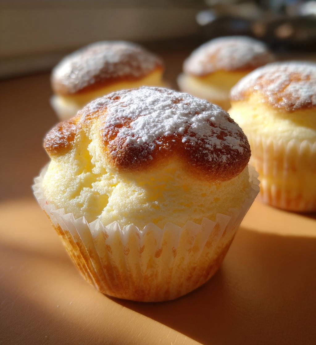 Japanese Cotton Cheesecake Cupcakes - detail 1