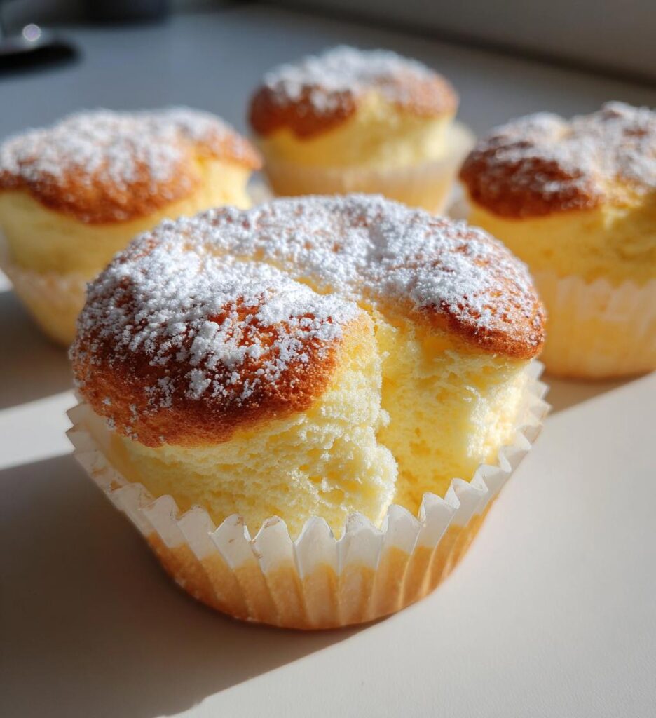 Japanese Cotton Cheesecake Cupcakes