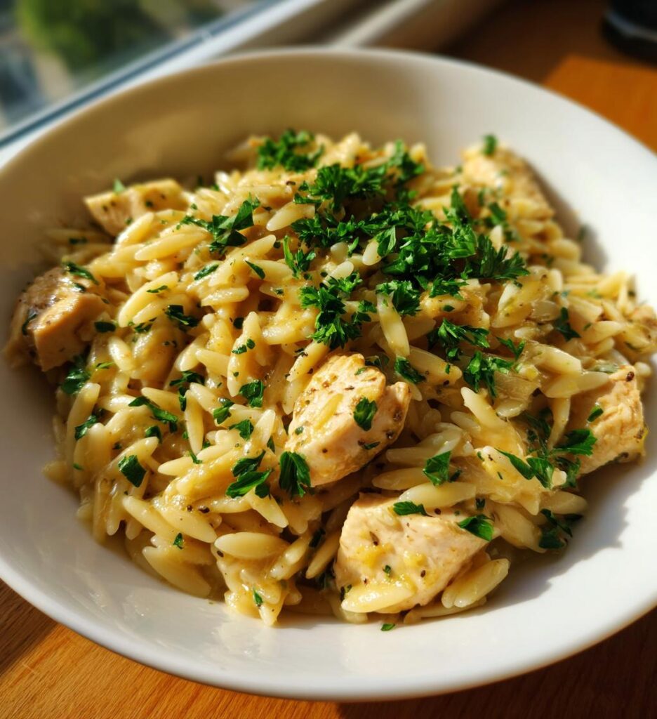Lemon Chicken Orzo