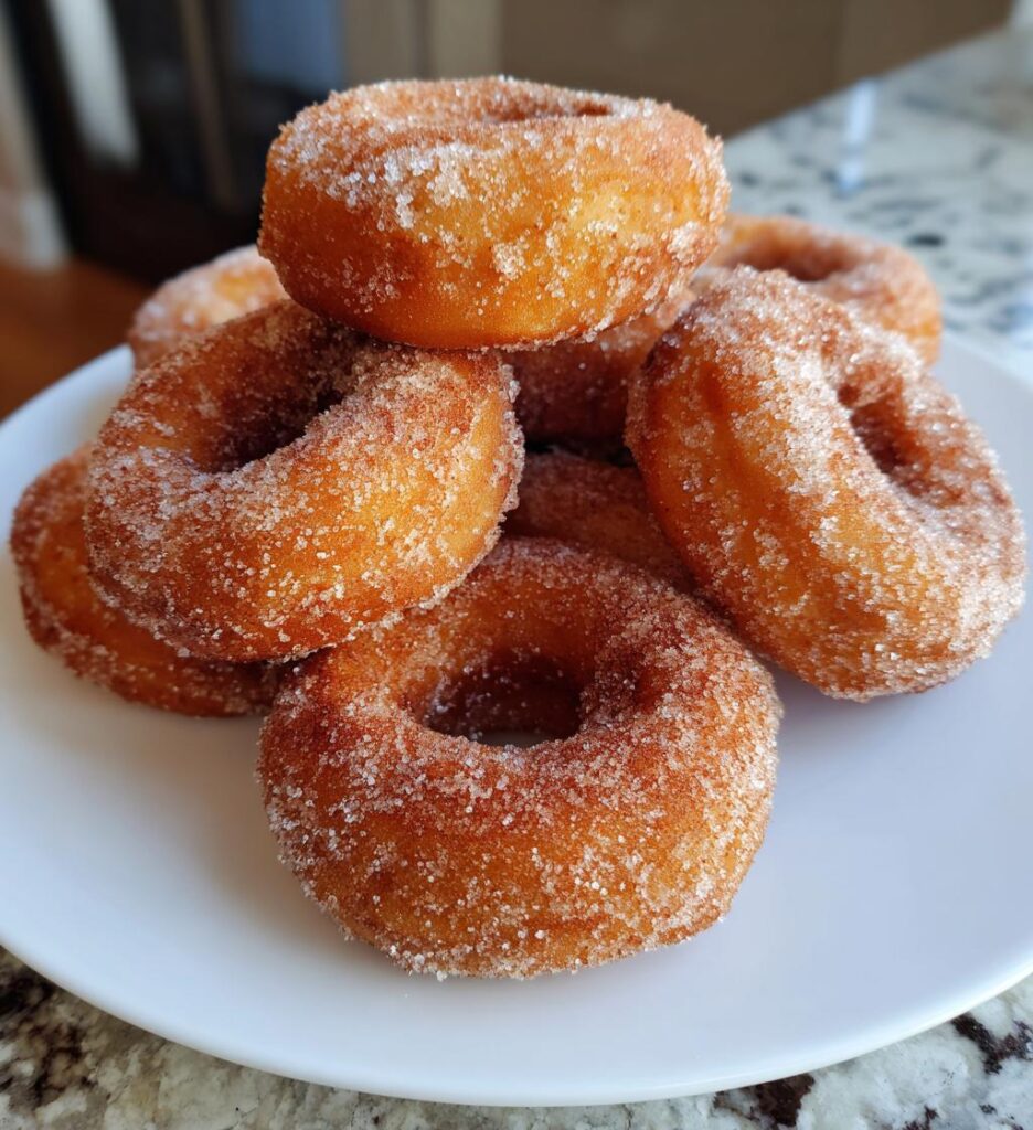 Light Fluffy Homemade Sugar Donuts