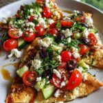 Loaded Vegetarian Greek Pita Nachos
