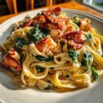 Lobster & Spinach Alfredo Pasta
