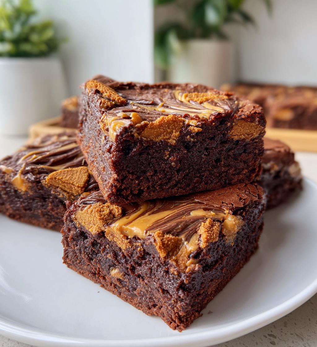 Lotus Biscoff Brownies