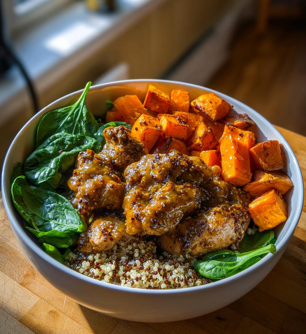 Maple Dijon Chicken Bowl with Roasted Sweet Potatoes - detail 1