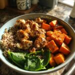 Maple Dijon Chicken Bowl with Roasted Sweet Potatoes