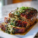 Mediterranean Meatloaf with Garlic Herb Sauce
