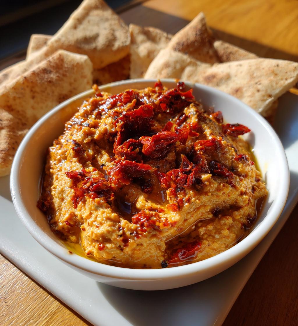 Mediterranean Sun Dried Tomato Garlic Olive Oil Dip - detail 1