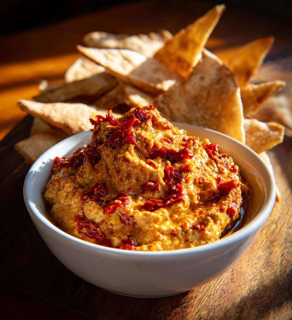 Mediterranean Sun Dried Tomato Garlic Olive Oil Dip