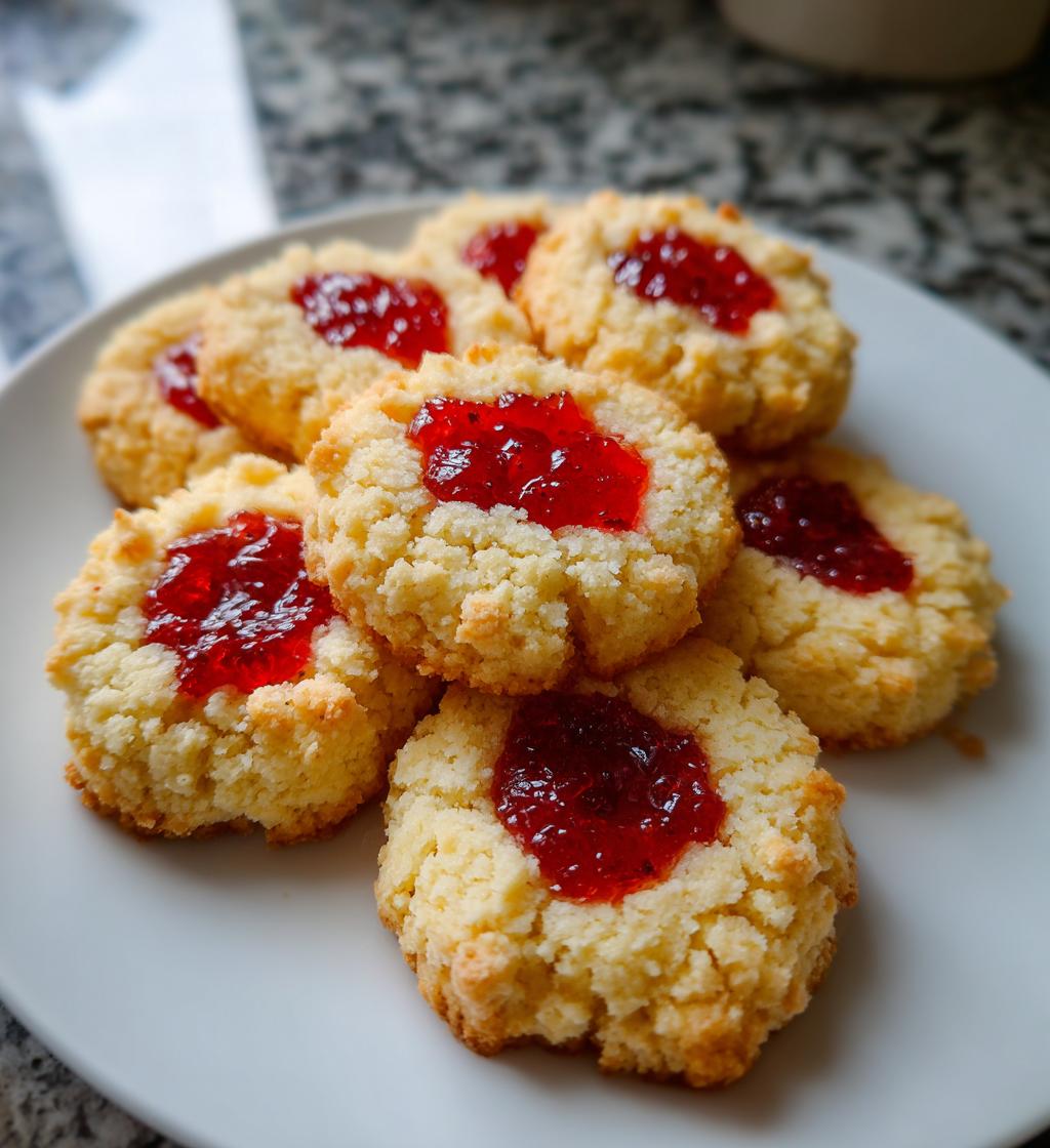 Melt In Your Mouth Cherry Shortbread Cookies