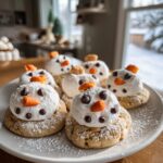 Melted Snowman Peanut Butter Cookies