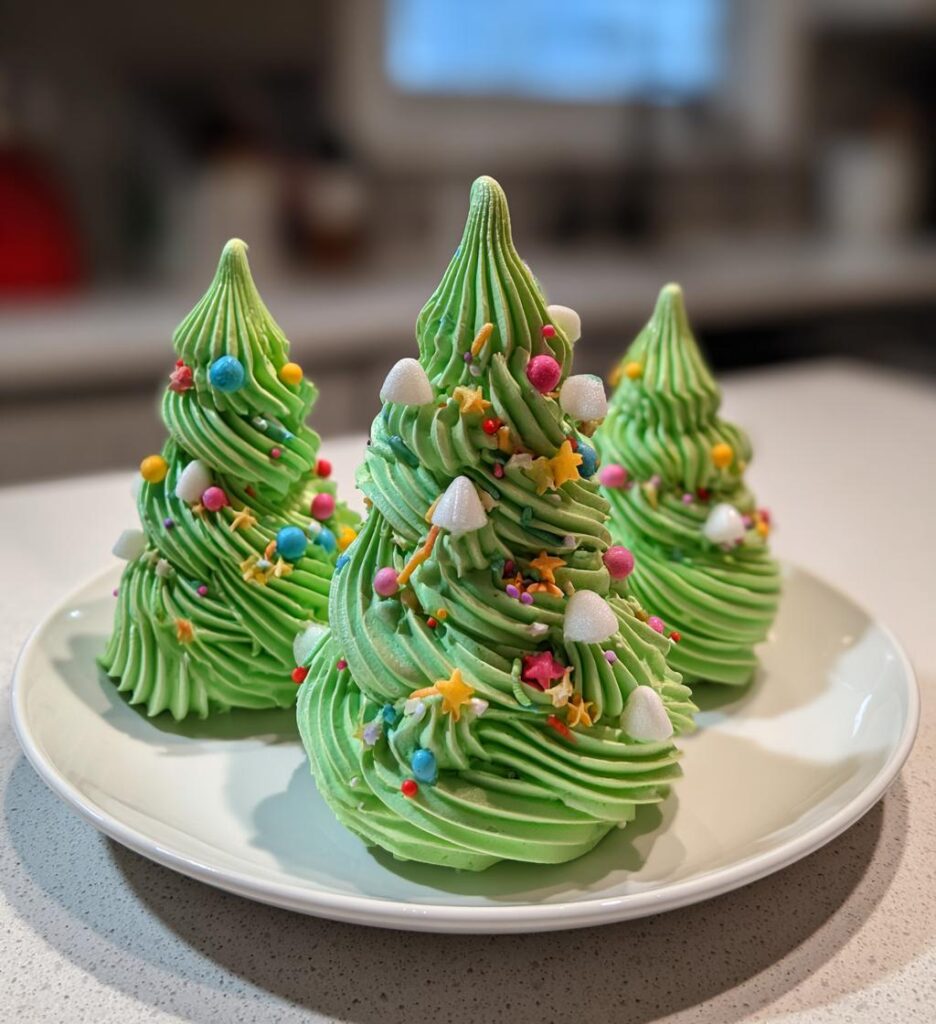 Meringue Christmas Trees