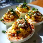 Mexican Street Corn Deviled Eggs