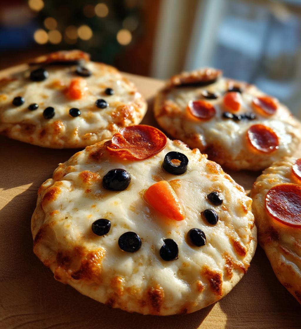Mini Snowman Pizzas - detail 1