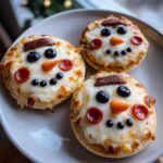 Mini Snowman Pizzas