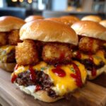 Mini Tater Tot Cheeseburgers