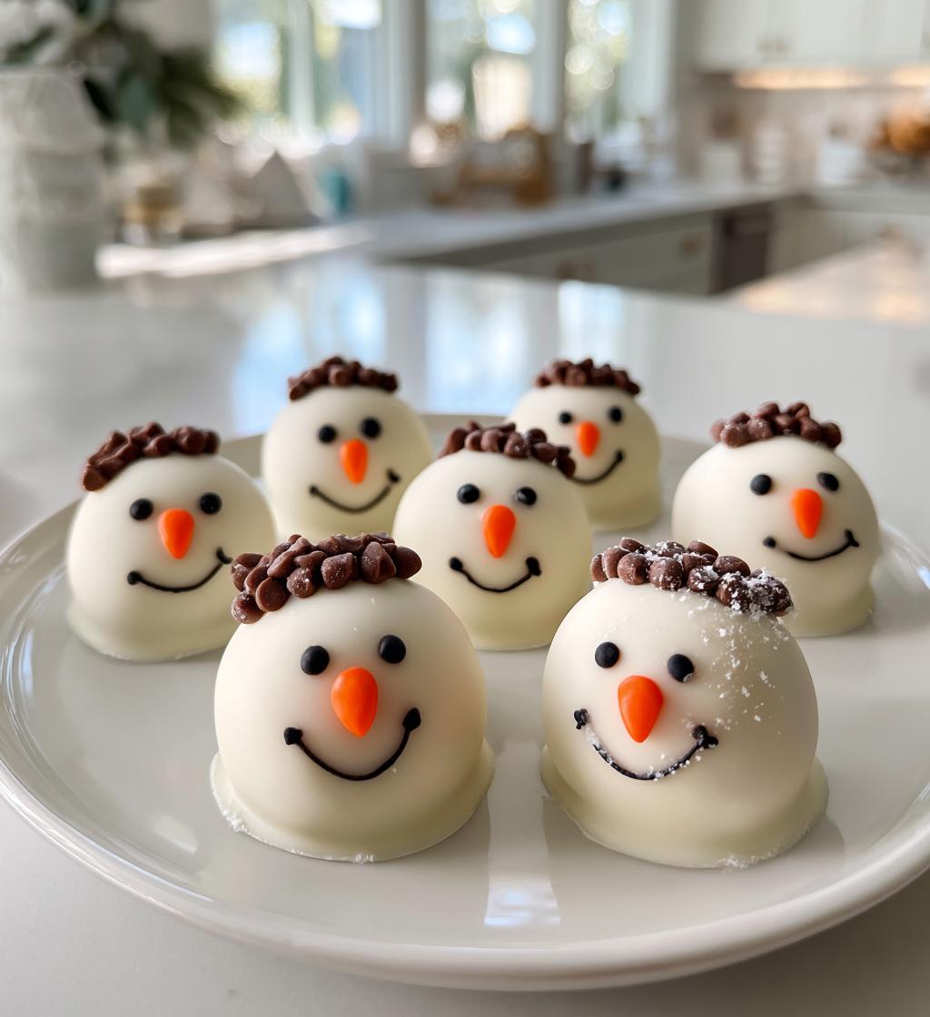 No-Bake Snowman Truffles