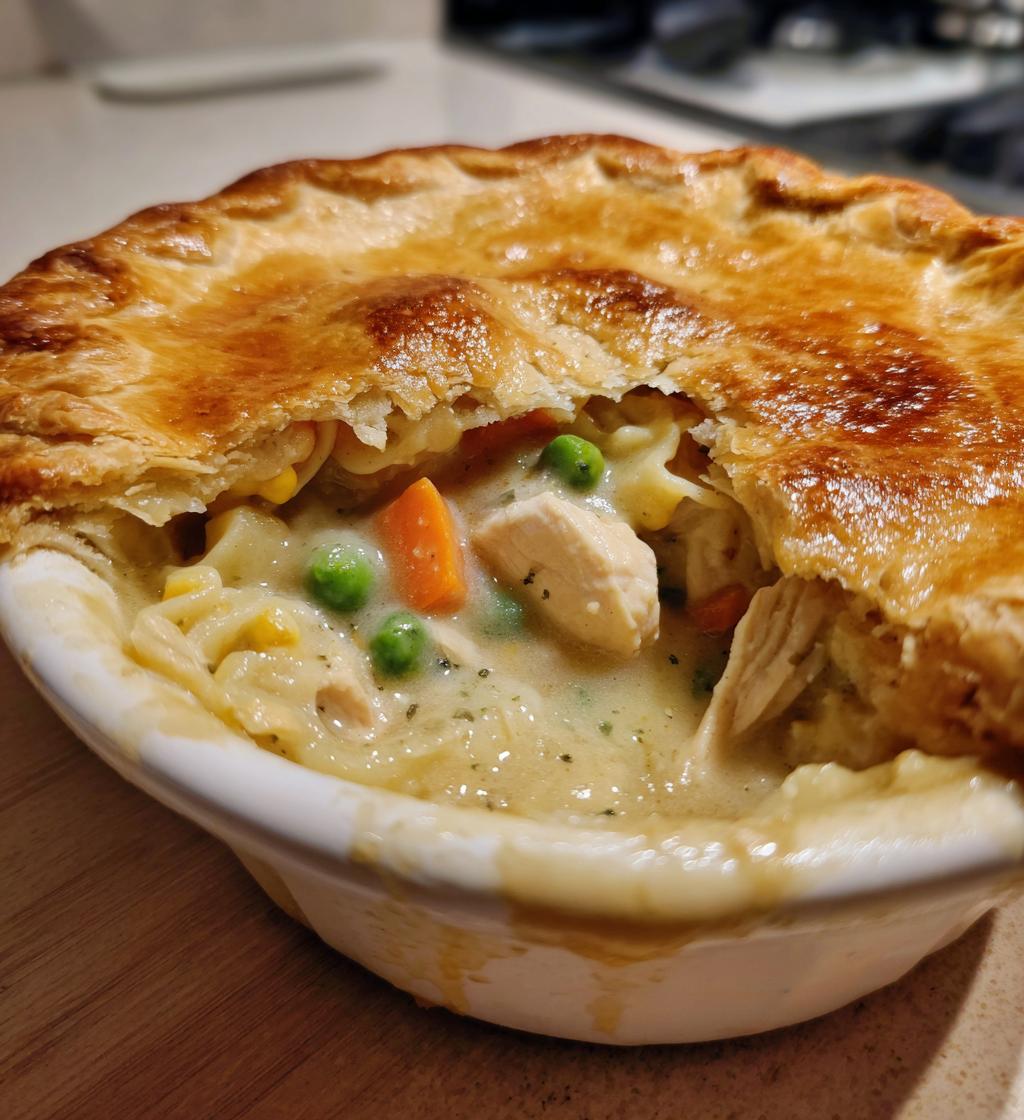Noodle Chicken Pot Pie Casserole - detail 1