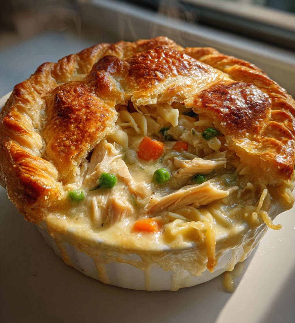 Noodle Chicken Pot Pie Casserole
