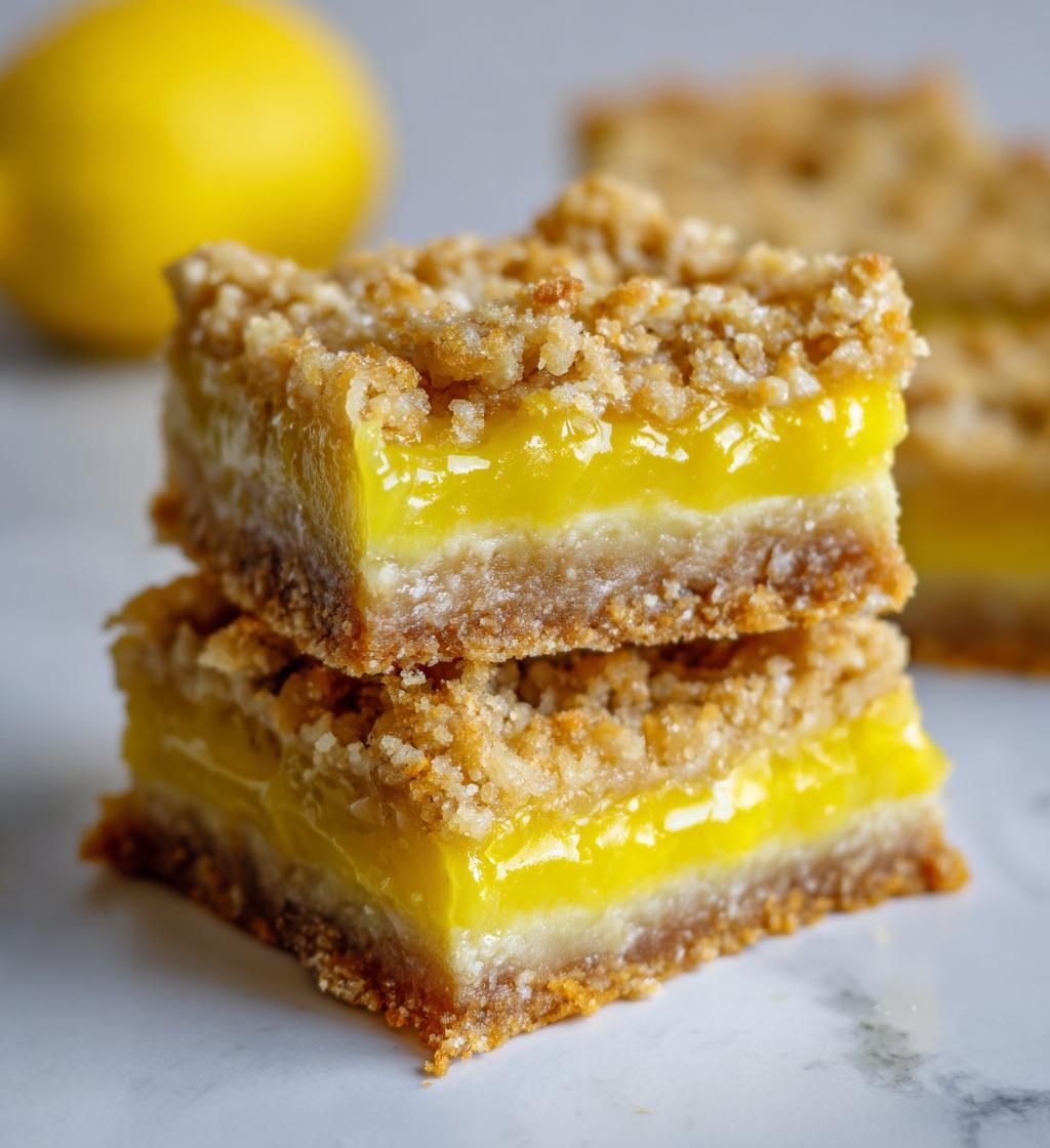 Oatmeal Lemon Creme Bars - detail 1