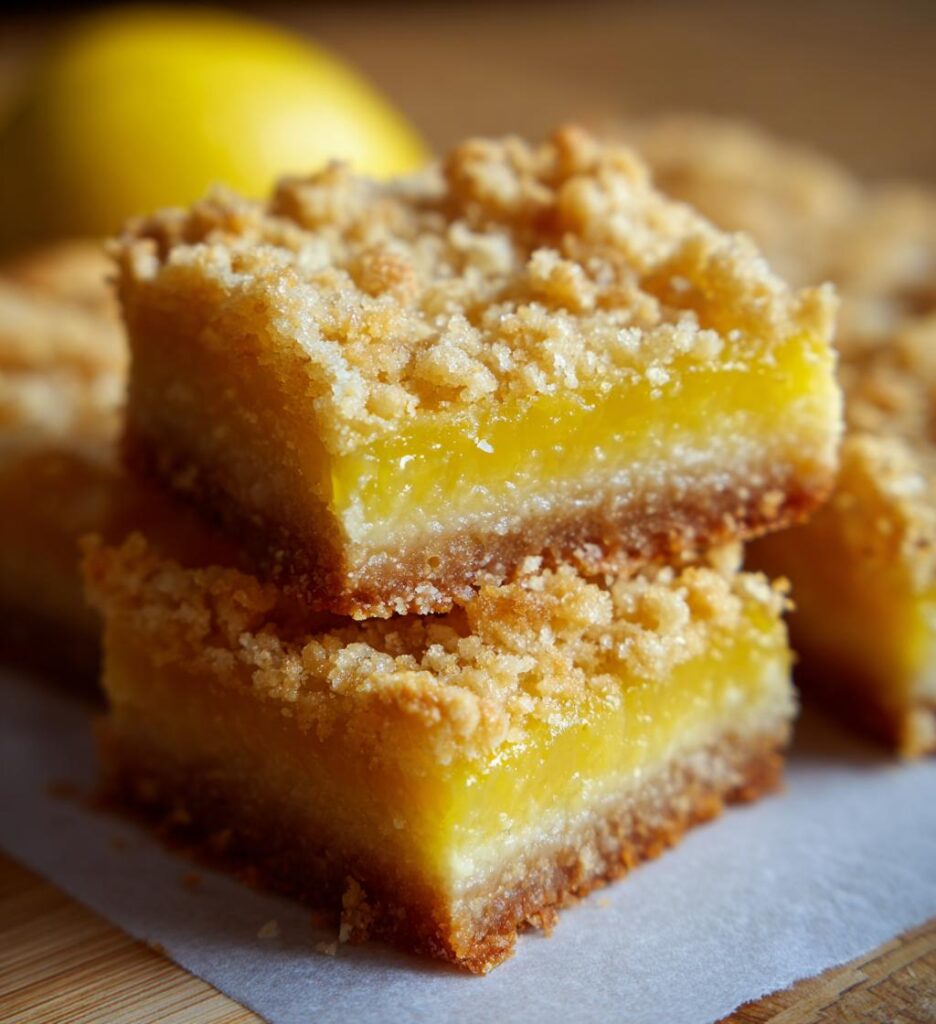 Oatmeal Lemon Creme Bars