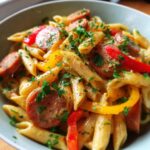 One Pot Creamy Cajun Sausage Pasta