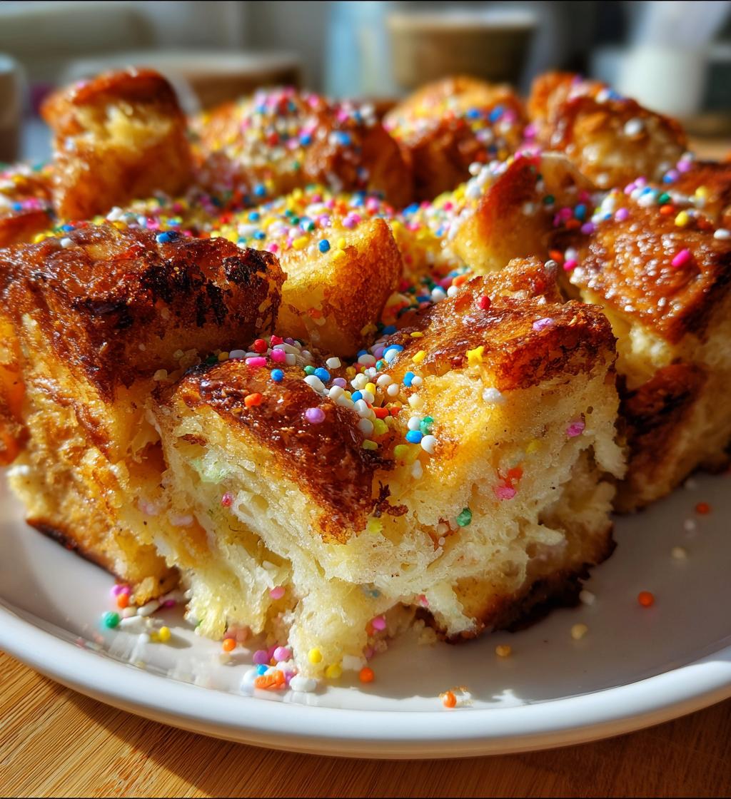 Overnight Birthday Cake French Toast Casserole - detail 1