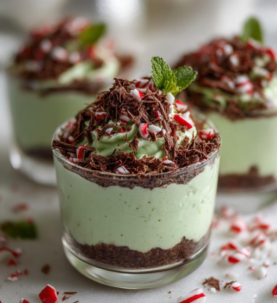 Peppermint Cheesecake Mousse Cups