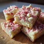 Peppermint White Chocolate Cookie Bars