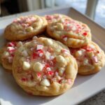 Peppermint White Chocolate Pudding Cookies