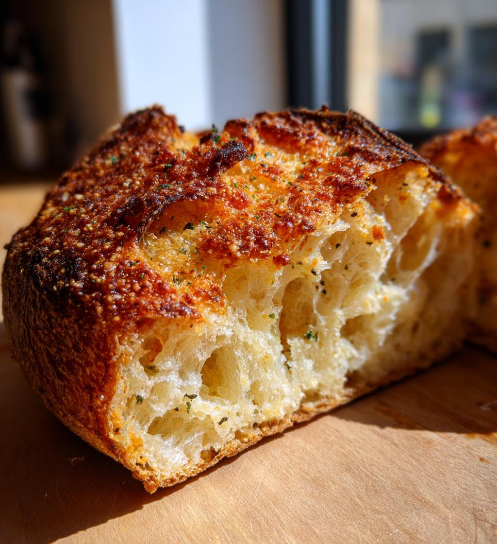 Perfect Parmesan Garlic Artisan Bread