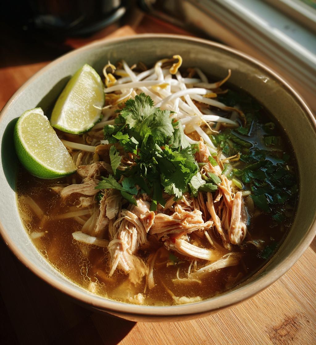 Pho-Style Chicken Noodle Soup - detail 1