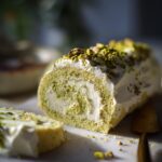 Pistachio Almond Swiss Roll