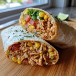 Quick Mexican Street Corn Chicken Wraps