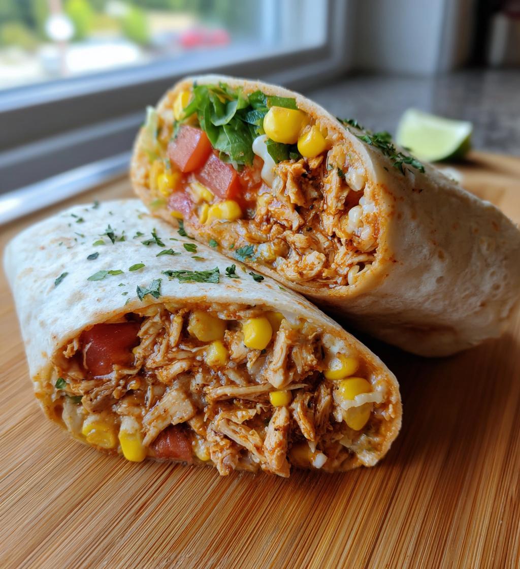 Quick Mexican Street Corn Chicken Wraps