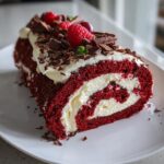 Red Velvet Yule Log