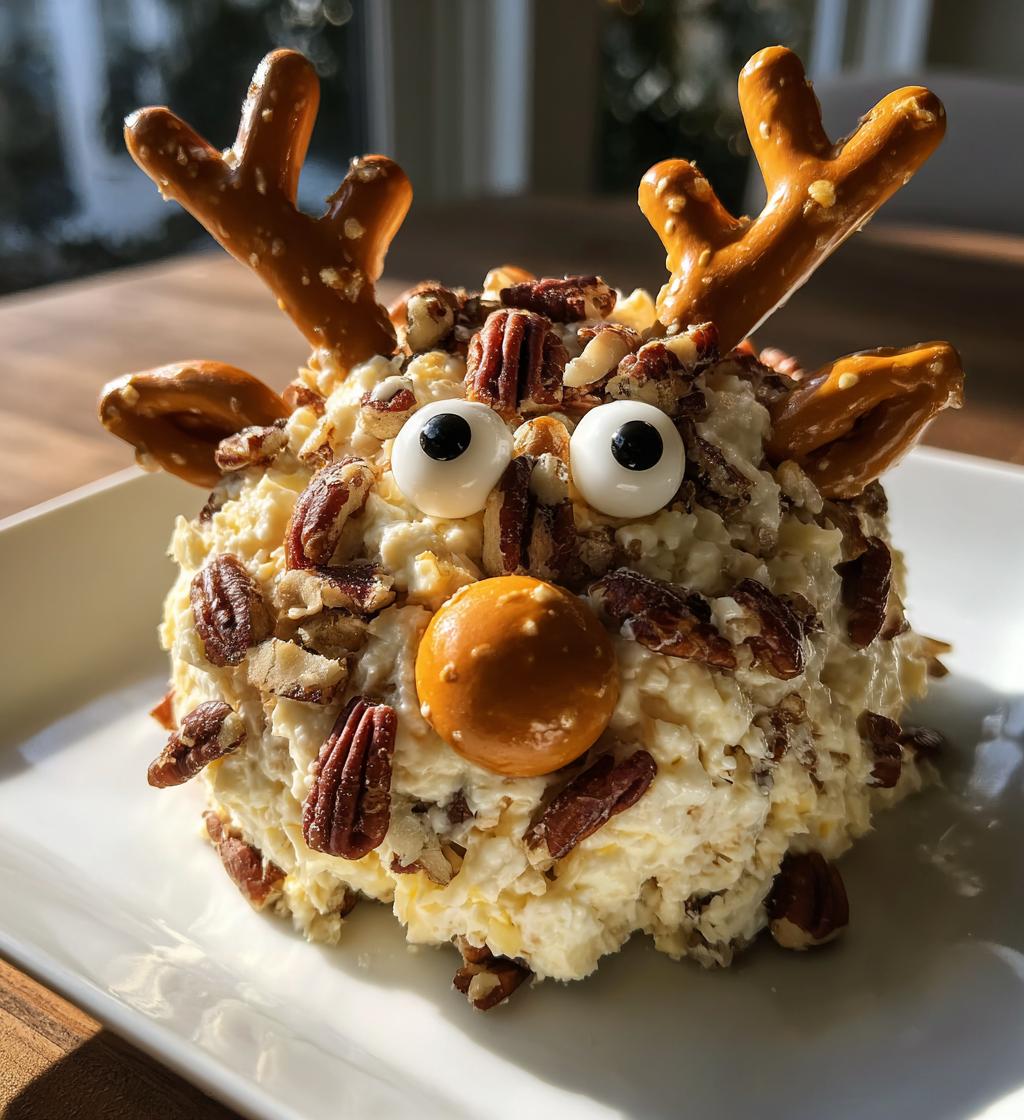 Reindeer Cheese Ball - detail 1
